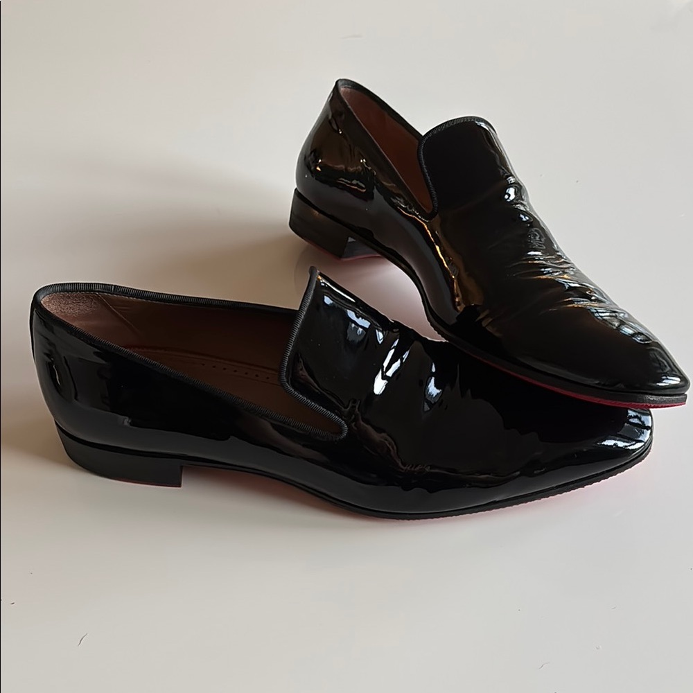 Black Patent Leather Loafers